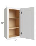 Stratton White Shaker 15x30 Wall Cabinet