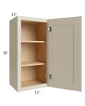 Stratton Khaki Shaker 15x30 Wall Cabinet