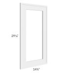 Portland White 15x30 Glass Door Only with Glass Included 