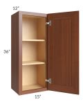 Phoenix Caramel Glaze 15x36 Wall Cabinet