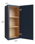 Southport Blue Shaker 15x36 Wall Cabinet