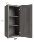 Providence Slate Grey 15x36 Wall Cabinet