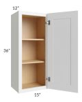 Alpine White Shaker 15x36 Wall Cabinet