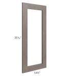 Natural Grey Shaker 15x36 Glass Door Only with Glass Included