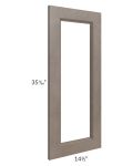 Providence Natural Grey 15x36 Glass Door Only with Glass Included