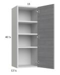 Euro Grey 15x40-1/4 Wall Cabinet