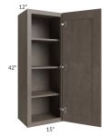Natural Grey Shaker 15x42 Wall Cabinet