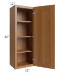Artisan Walnut Shaker 15x42 Wall Cabinet