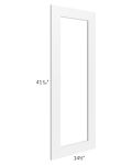 Alpine White Shaker 15x42 Glass Door Only with Glass Included