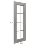 Providence Slate Grey 15x42 Mullion Glass Door Only with Glass Included