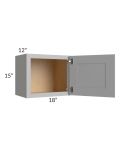 Midtown Painted Grey Shaker 18x15 Wall Cabinet