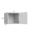 Euro Gloss White 18x17-5/8x24 Wall Cabinet