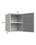 Euro Grey 18x22-5/8x24 Wall Cabinet