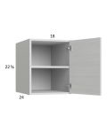 Euro White Grain 18x22-5/8x24 Wall Cabinet