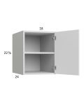 Harbor White 18x22-5/8x24 Wall Cabinet