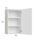 Venetian White Gloss 18x30 Wall Cabinet