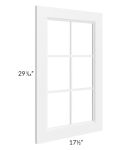 Signature Vanilla 18x30 Mullion Glass Door Only with Glass Included
