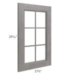 Providence Slate Grey 18x30 Mullion Glass Door Only with Glass Included