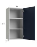 Harbor Navy 18x35-1/4 Wall Cabinet
