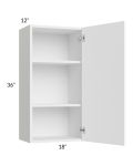 Venetian White Matte 18x36 Wall Cabinet