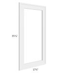 Portland White 18x36 Glass Door Only with Glass Included