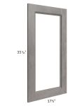Providence Slate Grey 18x36 Glass Door Only with Glass Included