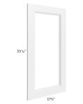 Providence White 18x36 Glass Door Only with Glass Included