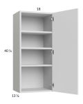 Euro Gloss White 18x40-1/4 Wall Cabinet