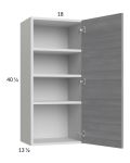 Euro Grey 18x40-1/4 Wall Cabinet