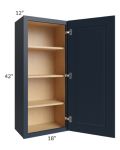Southport Blue Shaker 18x42 Wall Cabinet