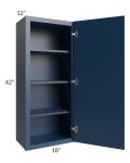Portland Navy Blue 18x42 Wall Cabinet