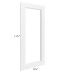 Providence White 18x42 Glass Door Only with Glass Included