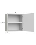 Euro Gloss White 21x22-5/8 Wall Cabinet