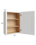 Stratton White Shaker 21x30 Wall Cabinet