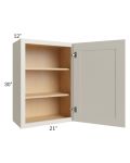 Asheville Cloud Shaker 21x30 Wall Cabinet