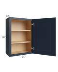 Southport Blue Shaker 21x30 Wall Cabinet