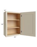 Stratton Khaki Shaker 21x30 Wall Cabinet