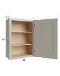 Stratton Light Grey Shaker 21x30 Wall Cabinet