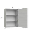 Euro White Grain 21x30-1/4 Wall Cabinet