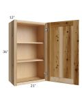 Prairie Shaker 21x36 Wall Cabinet