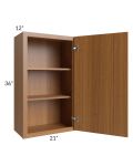 Portland Walnut 21x36 Wall Cabinet