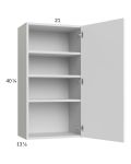 Euro Gloss White 21x40-1/4 Wall Cabinet
