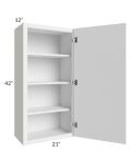 Portland White 21x42 Wall Cabinet 