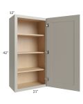 Stratton Light Grey Shaker 21x42 Wall Cabinet