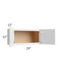 Brighton White Shaker 24x12 Wall Cabinet