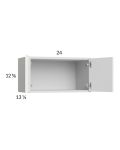Euro Gloss White 24x12-5/8 Wall Cabinet