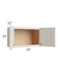 Asheville Cloud Shaker 24x15 Wall Cabinet