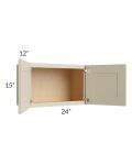Stratton Khaki Shaker 24x15 Wall Cabinet - Out of stock through May