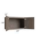 Providence Natural Grey 24x15 Wall Cabinet