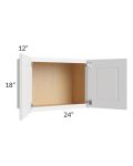 Southport White Shaker 24x18 Wall Cabinet 